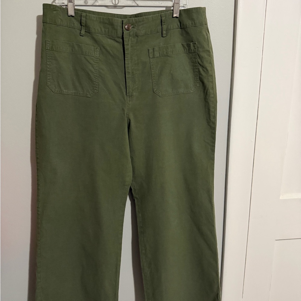J. Crew Army Green Lizzie Pants